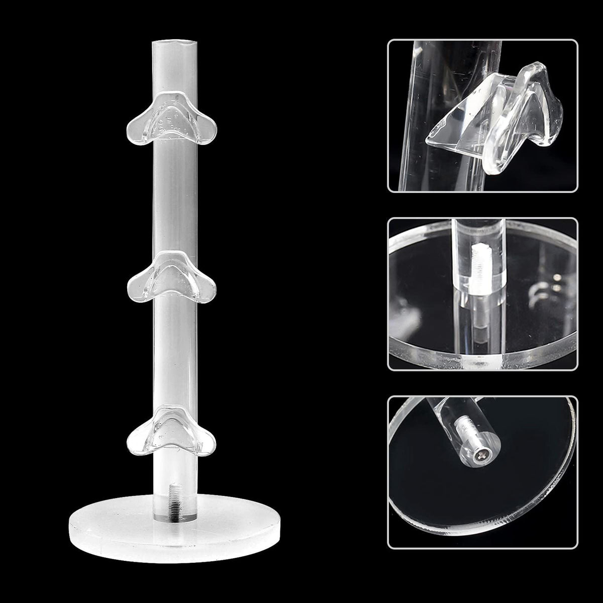 3 Layers Acrylic Sunglass Organizer Eyelasses Holder Sunglasses