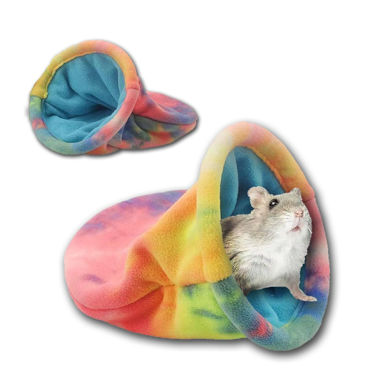 2 Pack Guinea Pig Hideout Soft Fleece Rabbit Snuggle Sack Small Animal