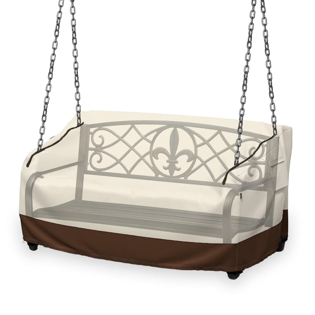 Porch Swing Cover 56x32x25 Inches Outdoor Swing Cover Waterproof for Patio Garden Furniture Patio