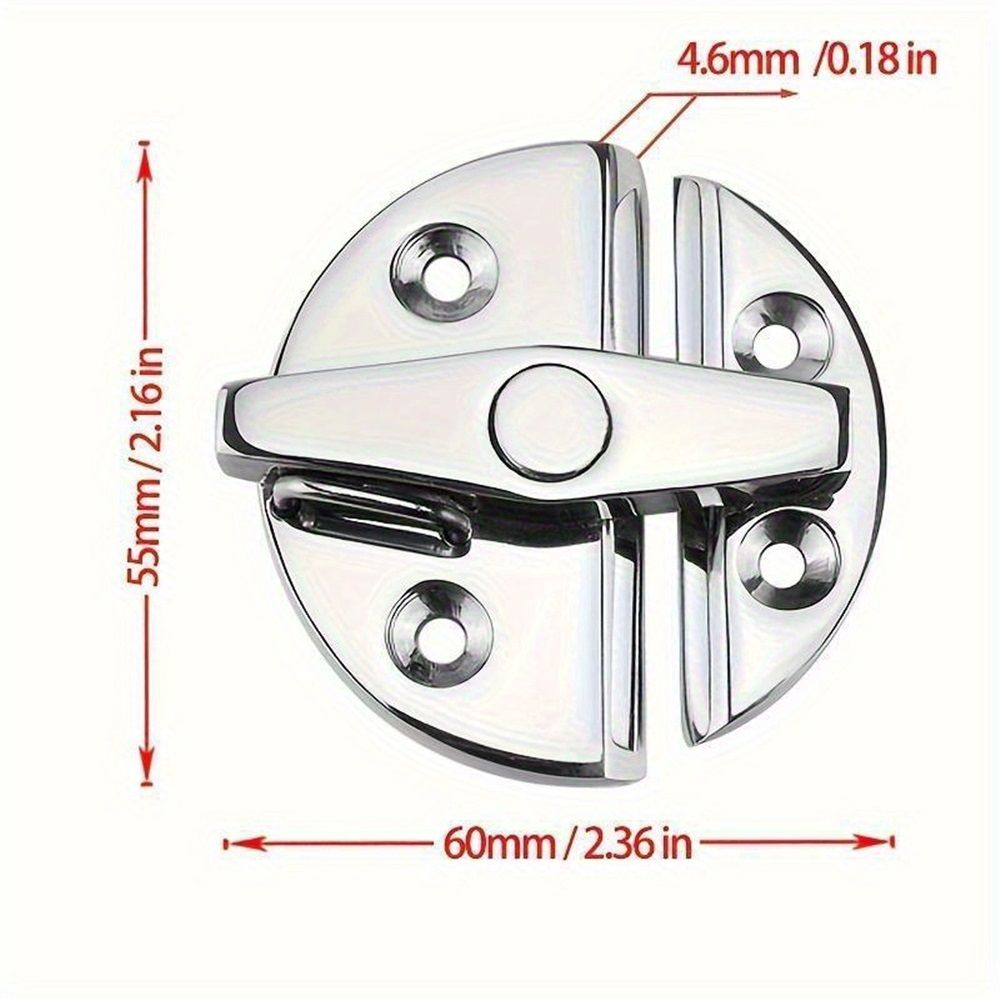 Marine Grade 316 Stainless Steel Turn Twist Button Door Catch Latchfor Door Cabinet Marine Boat