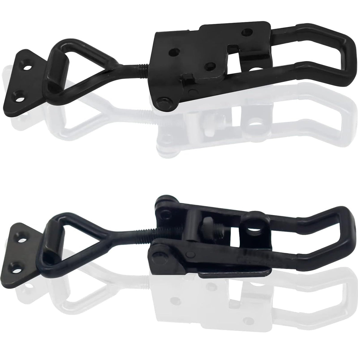 4PCS Toggle Latch Clamp 397 lbs Adjustable Toggle Latch Black Toggle Clamp Lockable Quick Release
