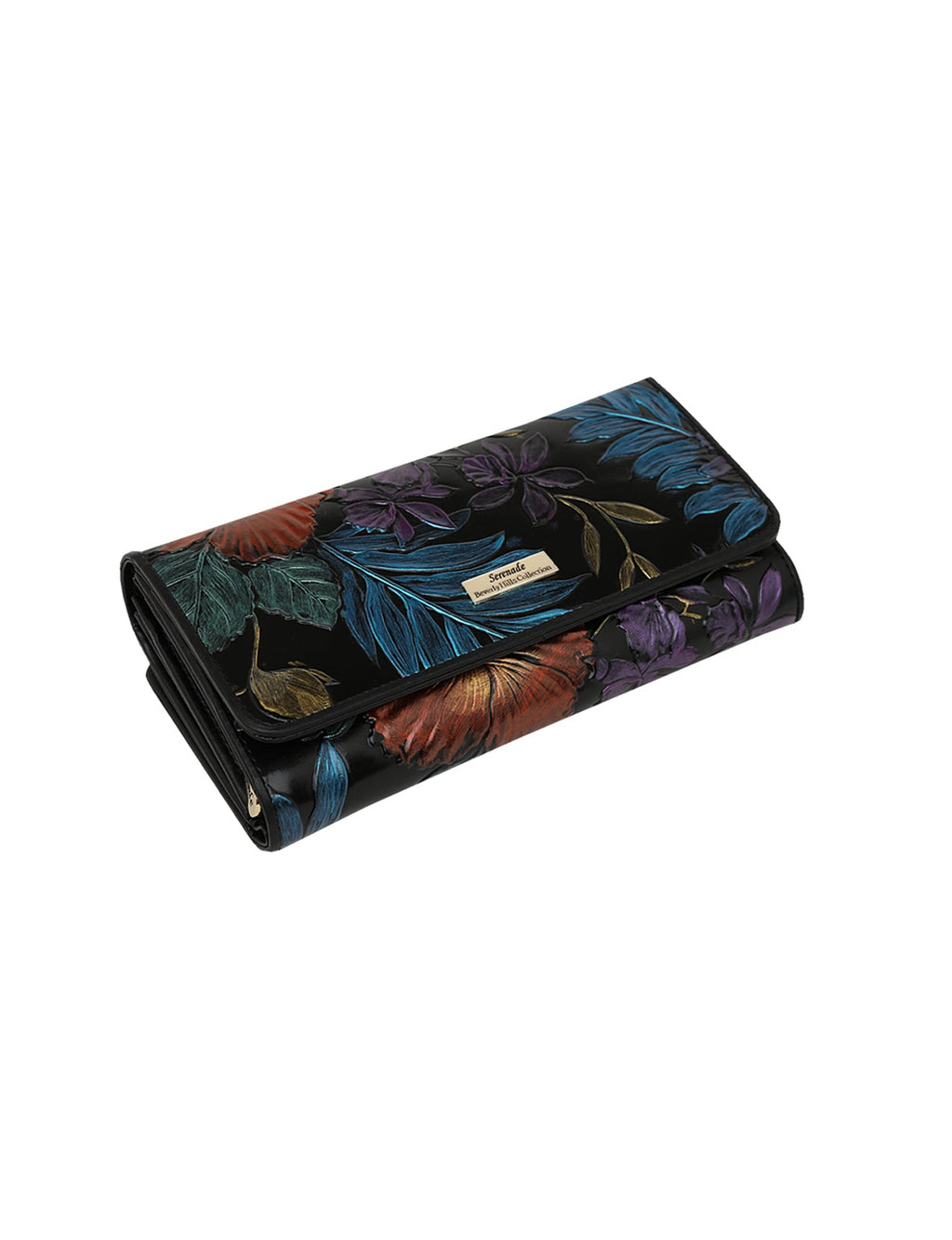 VERMEER LGE RFID HAND PAINTED LEATHER WALLET-WSL1001-MULTI