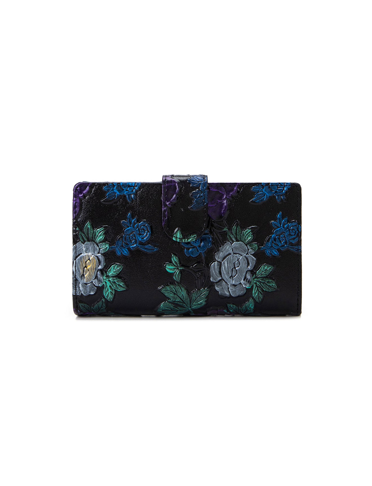 VINCENT MED RFID HAND PAINTED LEATHER WALLET- WSN9802