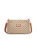 ROME TRIPLE COMPARTMENT XBODY BAG - BEIGE