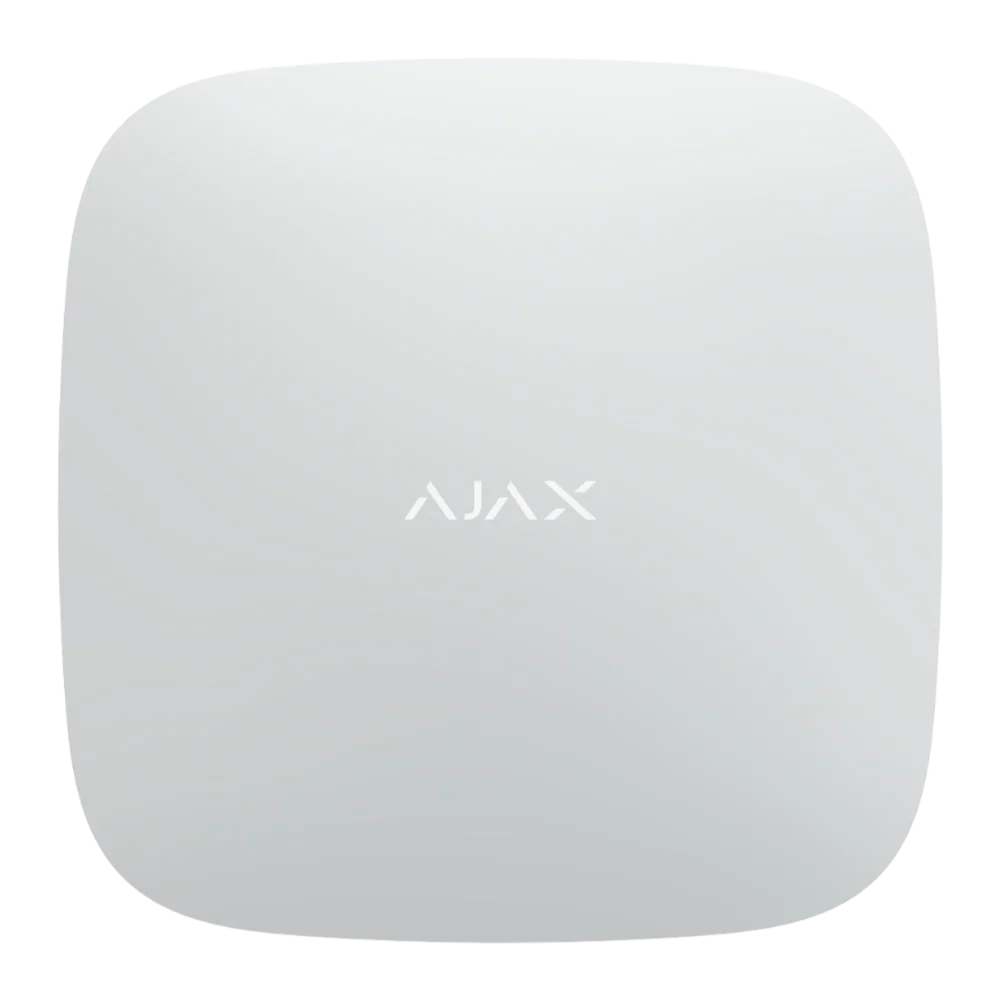 AJAX Hub 2 (4G) Jeweller Wireless Security Control Panel – White | Ethernet & Dual SIM LTE Alarm Hub | AJAX#35992