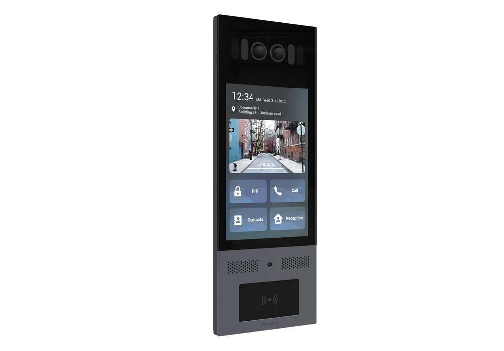 Akuvox X915S Smart Android Video Door Phone – 8″ Touchscreen, 2MP Starlight Camera, IP66/IK10, SIP, RFID, Premium Stainless Steel Finish, Flush/Surface Mount