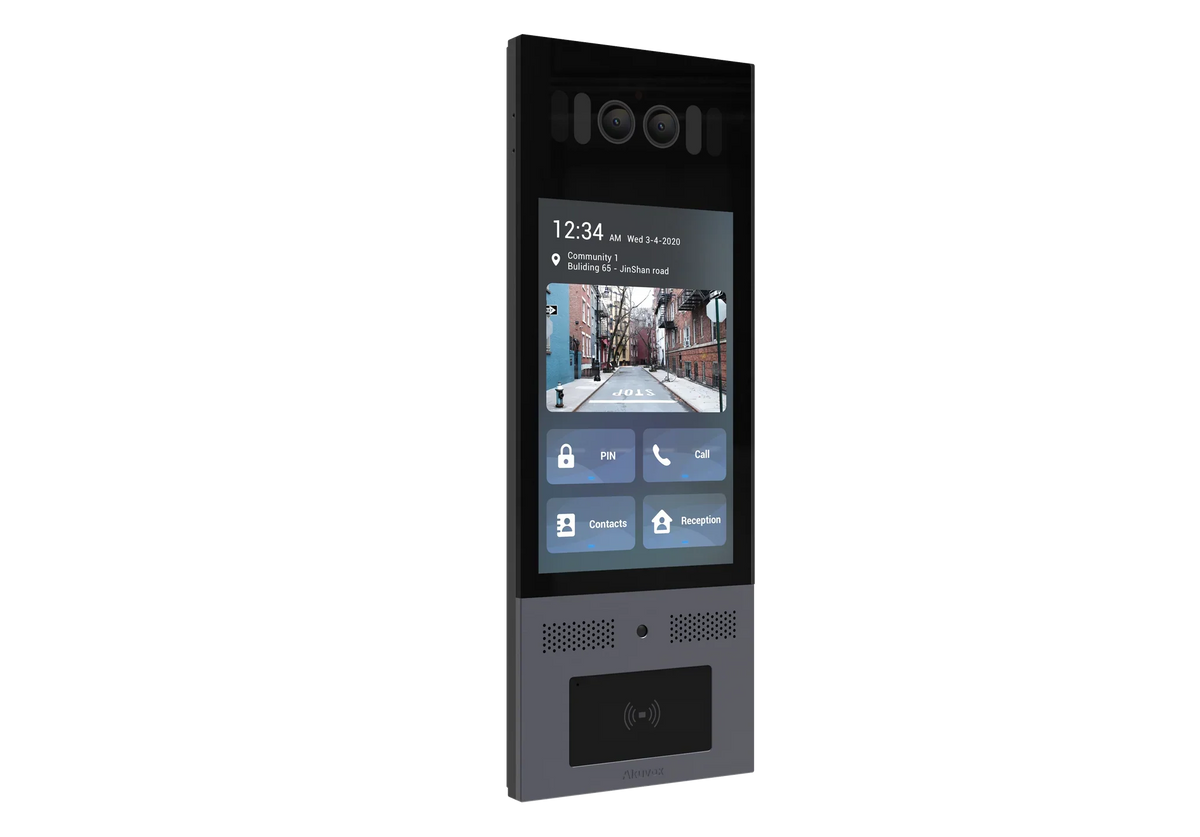 Akuvox X915S Smart Android Video Door Phone – 8″ Touchscreen, 2MP Starlight Camera, IP66/IK10, SIP, RFID, Premium Stainless Steel Finish, Flush/Surface Mount