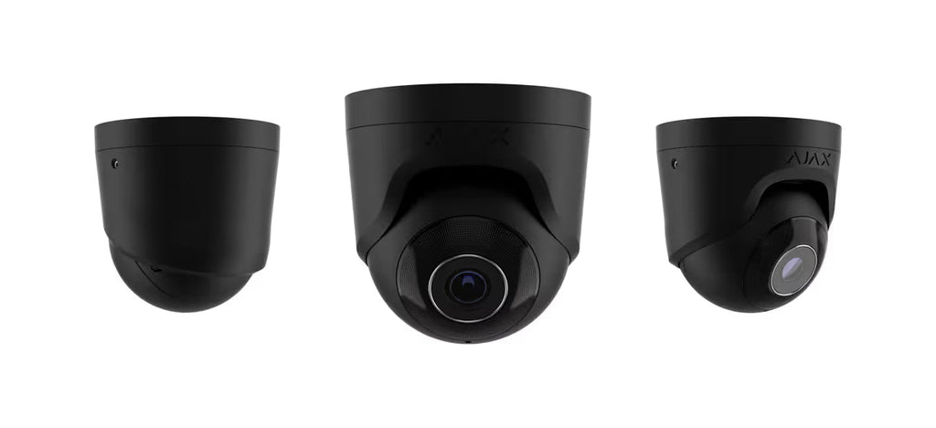 AJAX#64925 Ajax 5MP 4mm Turret IP Security Camera – White / Black