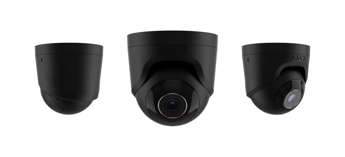 AJAX#64925 Ajax 5MP 4mm Turret IP Security Camera – White / Black