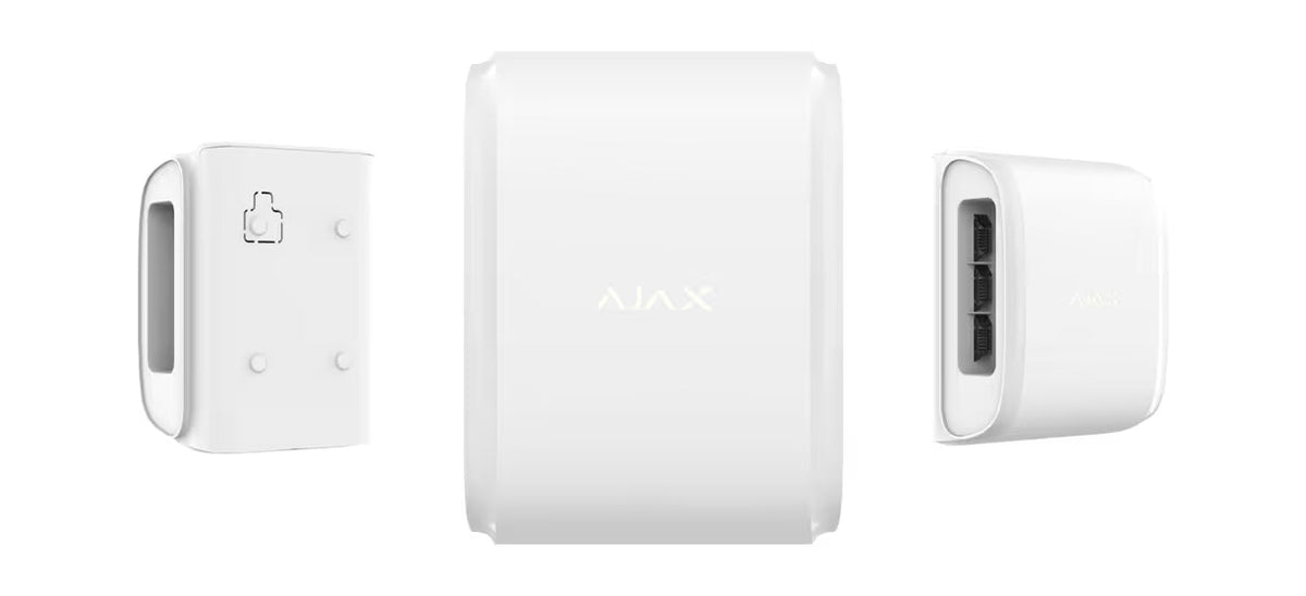 AJAX#33597 Ajax SmartBracket Mounting Panel for DualCurtain Outdoor – White | Secure Outdoor Detector Mount