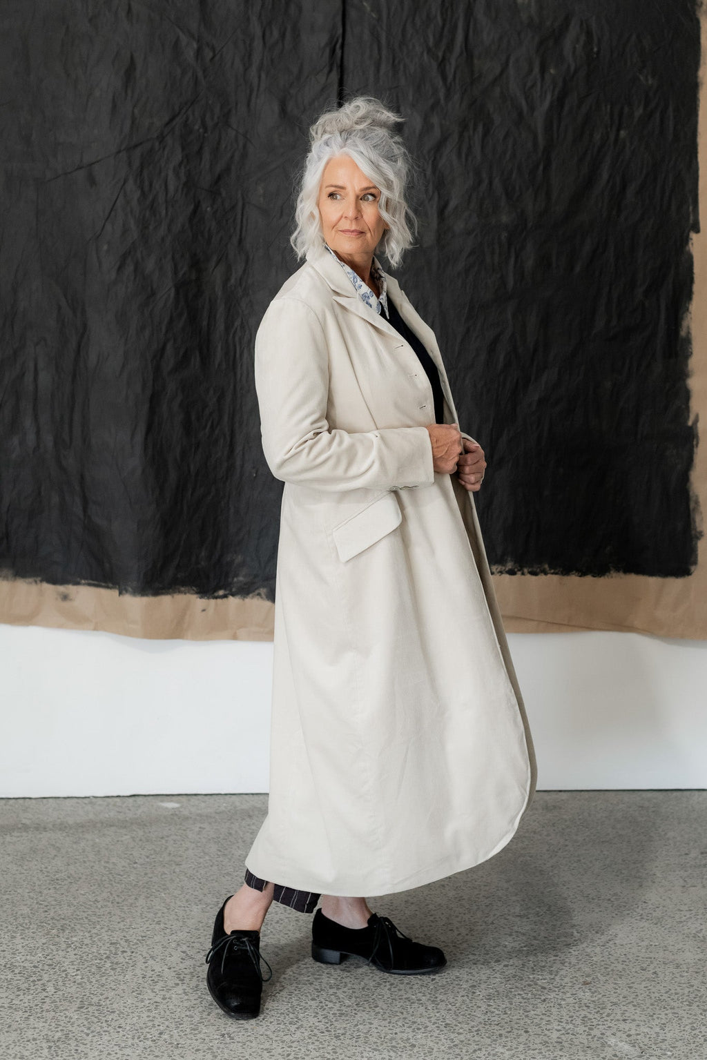Arc Coat - Cotton Velvet