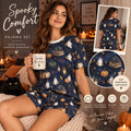 Pajama Halloween | Halloween Pajama Set | Short Pajama | Spooky Season Gift| Gift for Her| Halloween Gift | Custom PJS