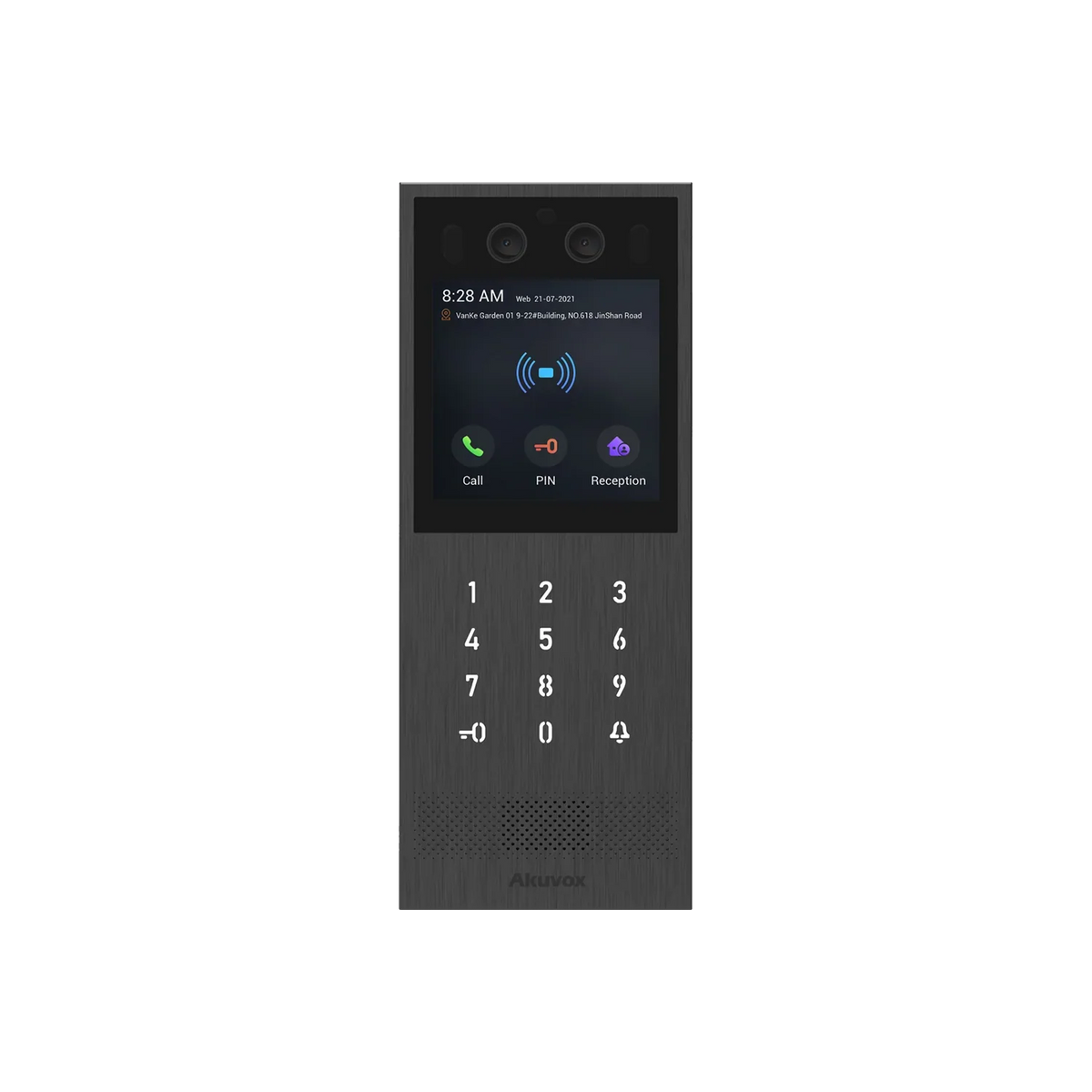 Akuvox X912S Linux Video Door Phone – 4″ Touchscreen, 2MP Starlight Camera, Multi-Access, NFC/BLE, IK10/IP65 Stainless Steel, Surface & Flush Mount SKU:X912S-SEC