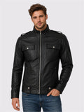 Biker Black Men's Designer Leather Jacket