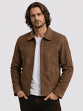 Blake Men's Brown Suede Textured Jacket