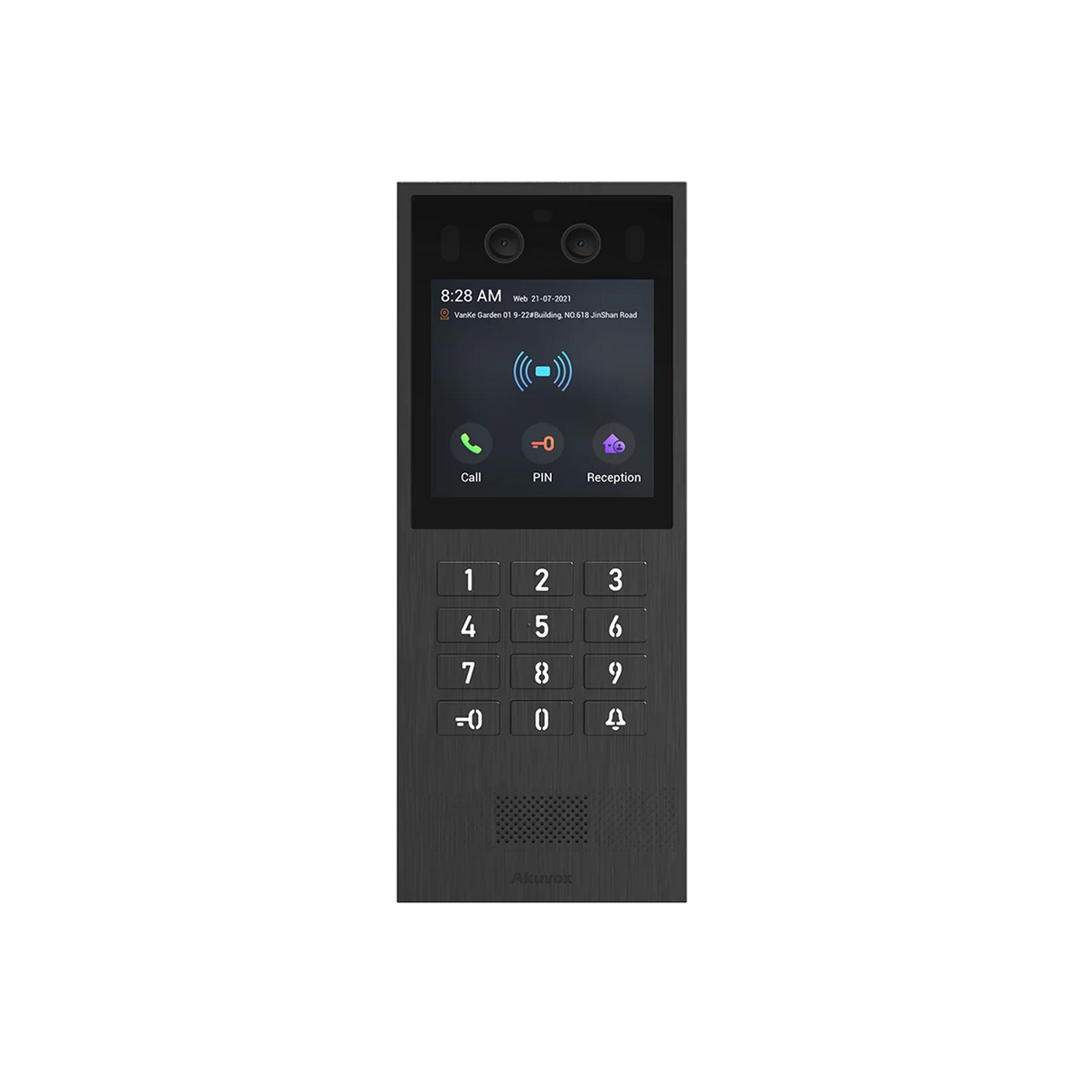 Akuvox X912K Linux Video Door Phone – 4″ Touchscreen, Physical Keypad, Multi-Access, 2MP Camera, SIP/ONVIF, IP65/IK08, Surface & Flush Mount SKU:X912K-SEC