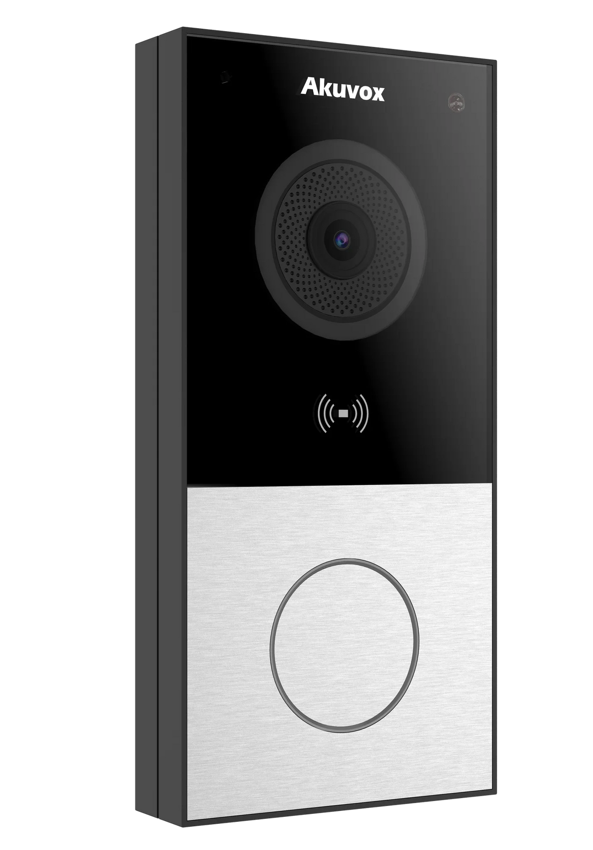 Akuvox E12S Single-Button IP Video Door Phone – 2MP Camera, SIP, RFID, NFC, Bluetooth, Mobile Access, IP65 Rated SKU:E12W-SEC