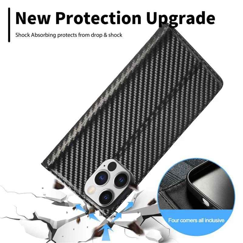 iPhone Carbon Fiber Wallet Case