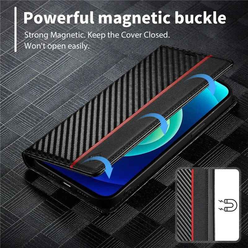 iPhone Carbon Fiber Wallet Case