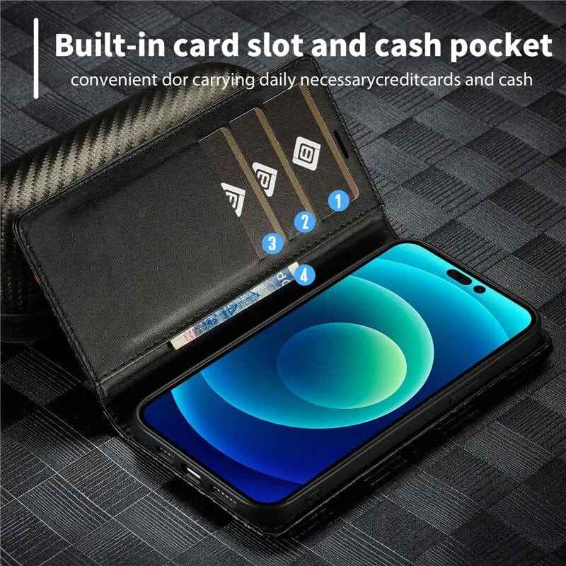 Samsung S23 Carbon Fiber Wallet Case