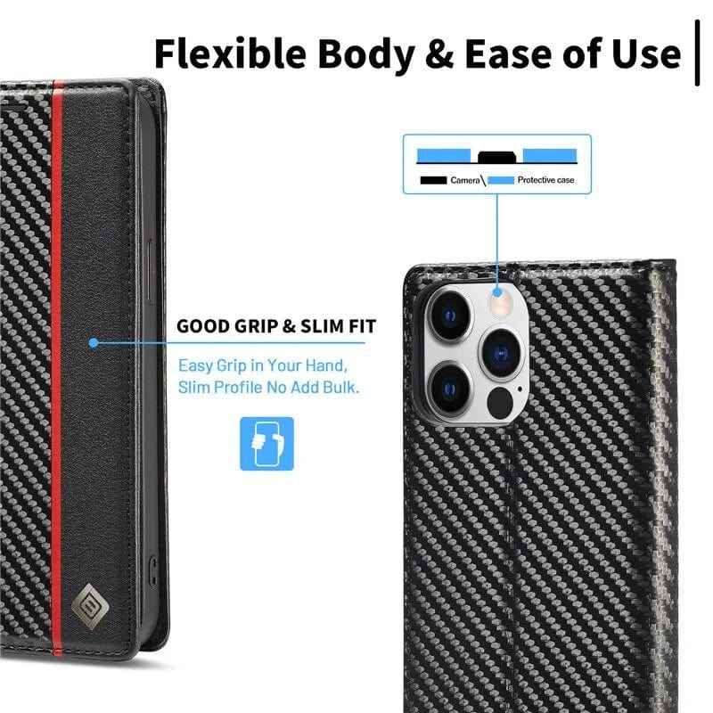 Samsung Carbon Fiber Wallet Case