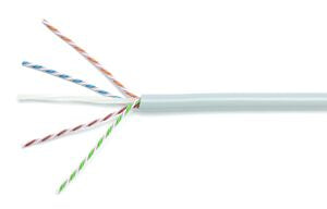 Cat6A UTP 4 Pair 23AWG LSZH Cable – 305m Reel (White)