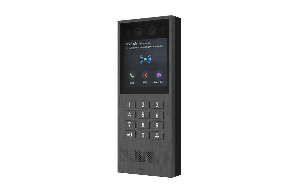 Akuvox X912K Linux Video Door Phone – 4″ Touchscreen, Physical Keypad, Multi-Access, 2MP Camera, SIP/ONVIF, IP65/IK08, Surface & Flush Mount SKU:X912K-SEC
