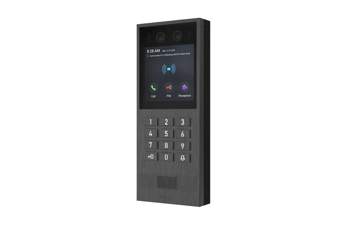 Akuvox X912K Linux Video Door Phone – 4″ Touchscreen, Physical Keypad, Multi-Access, 2MP Camera, SIP/ONVIF, IP65/IK08, Surface & Flush Mount SKU:X912K-SEC