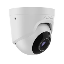 AJAX#64925 Ajax 5MP 4mm Turret IP Security Camera – White / Black