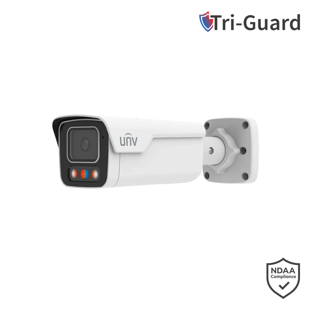 Uniview IPC2B16SS-ADF28KMC-I1 6MP Triguard Smart Bullet Camera with Intelligent Warning Light & Audio – IP67 Outdoor Protection