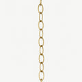 100cm Chain Extension Including Carabiner - Brushed Brass (Gold)
