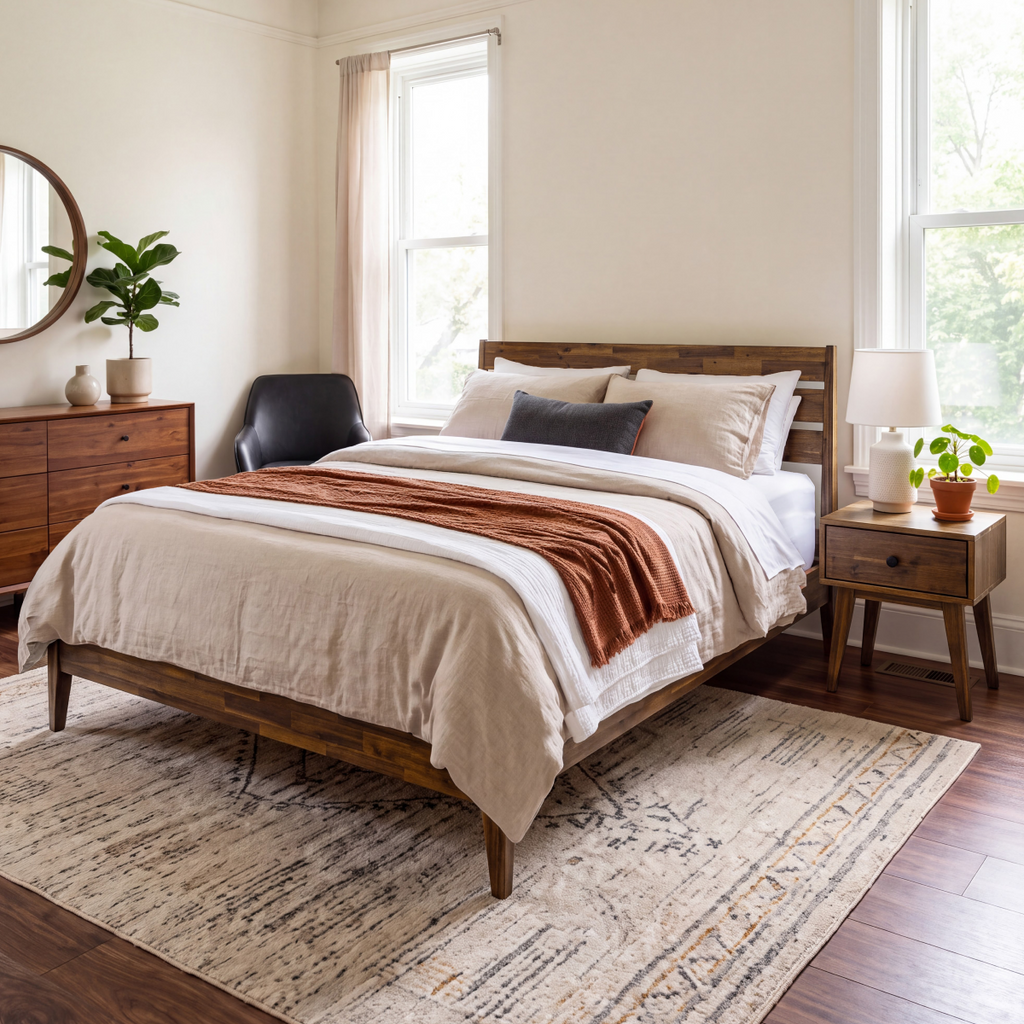 Sofia Solid Wood Bedside Table