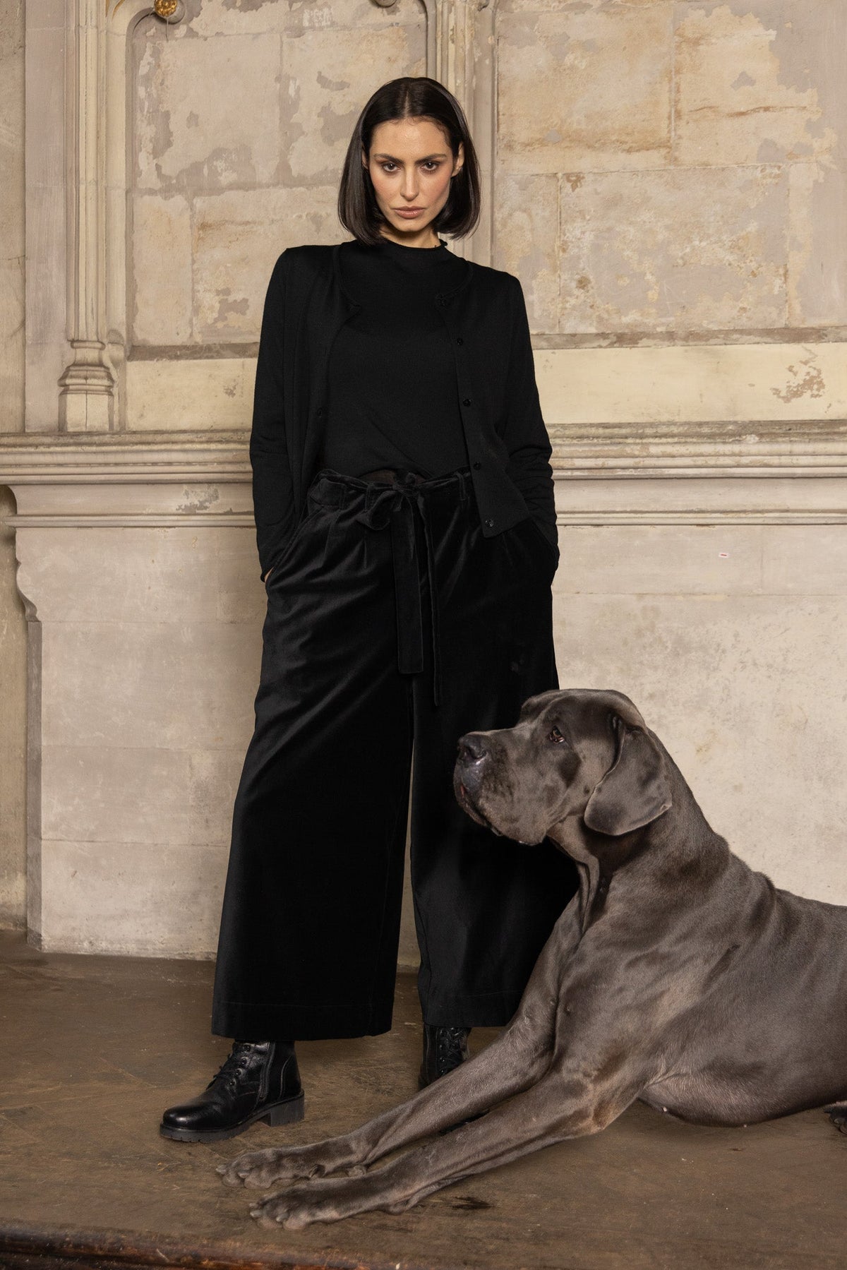 Harriet Trouser - Cotton Velvet