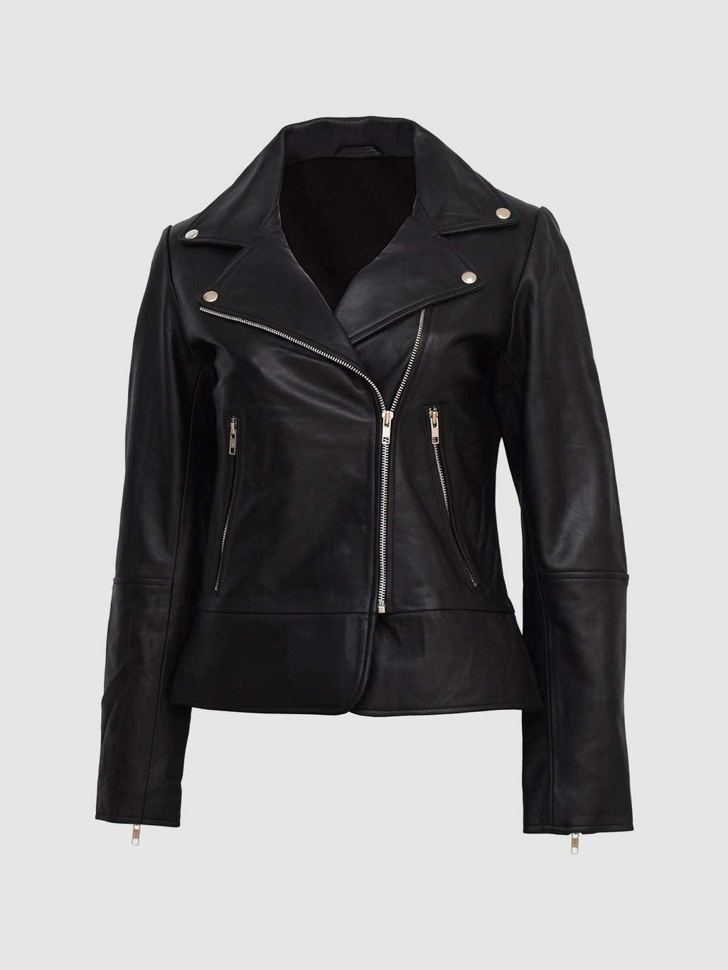Black Leather Biker Jacket
