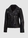 Black Leather Biker Jacket