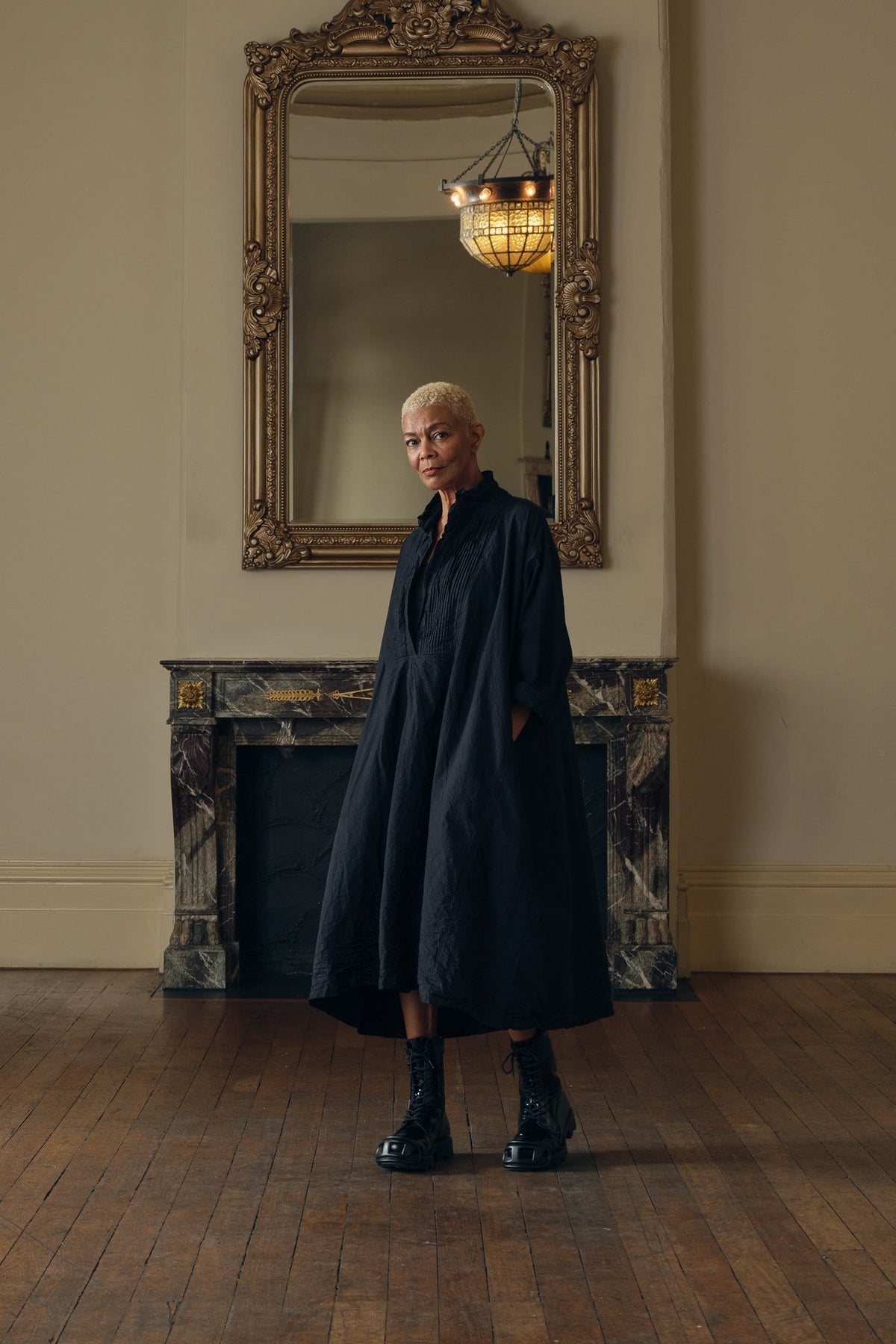 Marcel Tuxedo Dress - Cotton Poplin