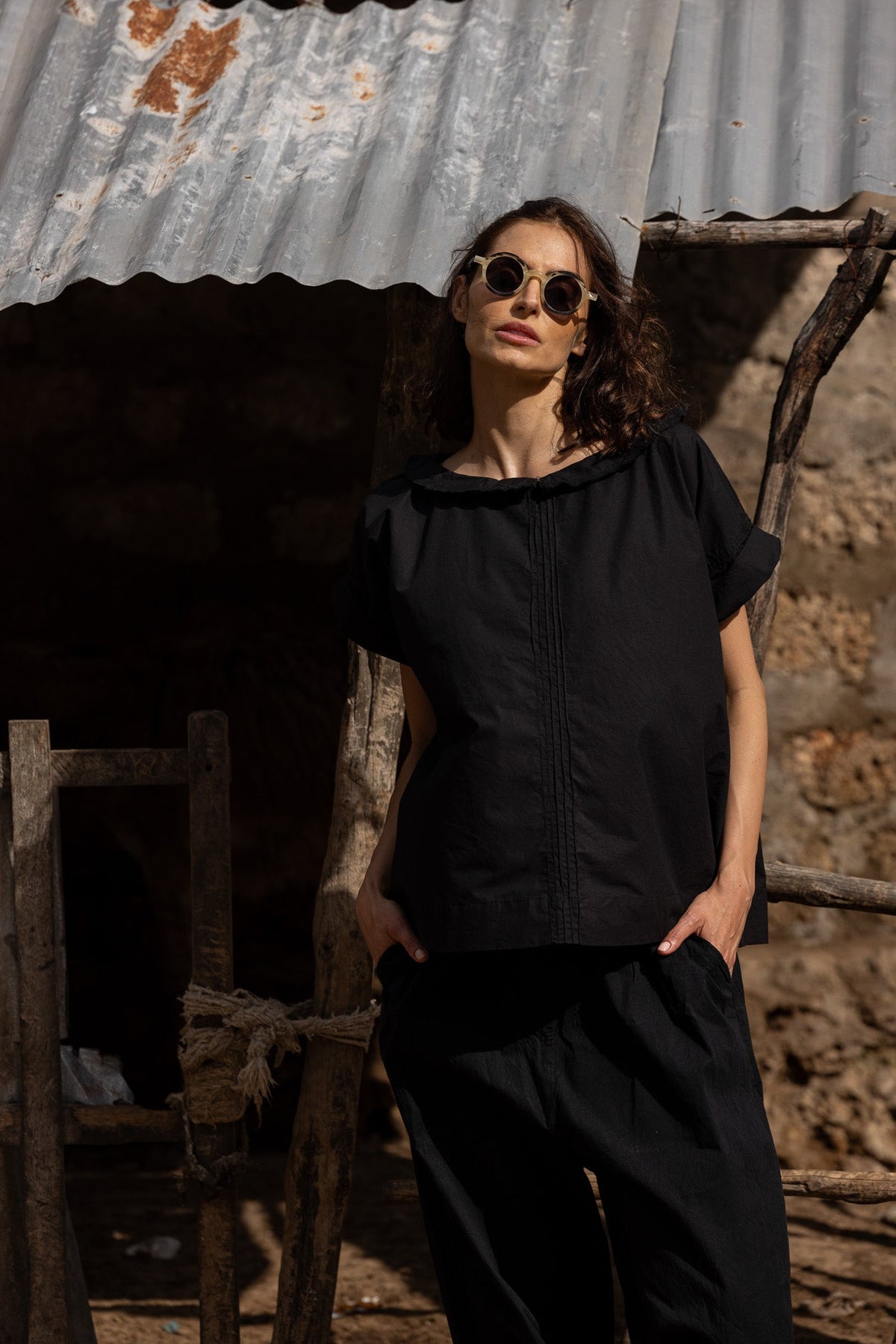Mia Top - Cotton Poplin