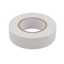 CCTV TRADIE White PVC Insulation Tape – 18mm x 20m, Pack of 10 | Electrical & Cable Marking Tape | Part No. TF300001