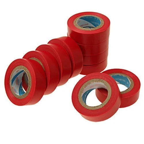 CCTV TRADIE Red PVC Insulation Tape – 18mm x 20m, Pack of 10 | Flame Retardant Electrical Tape | Part No. TF300003