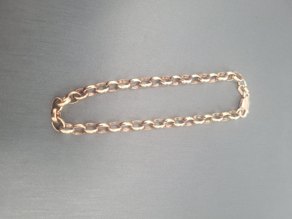 9ct Rose Gold Belcher 19cm