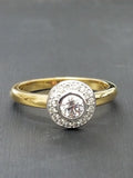 Natural Two Tone Pave Bezel