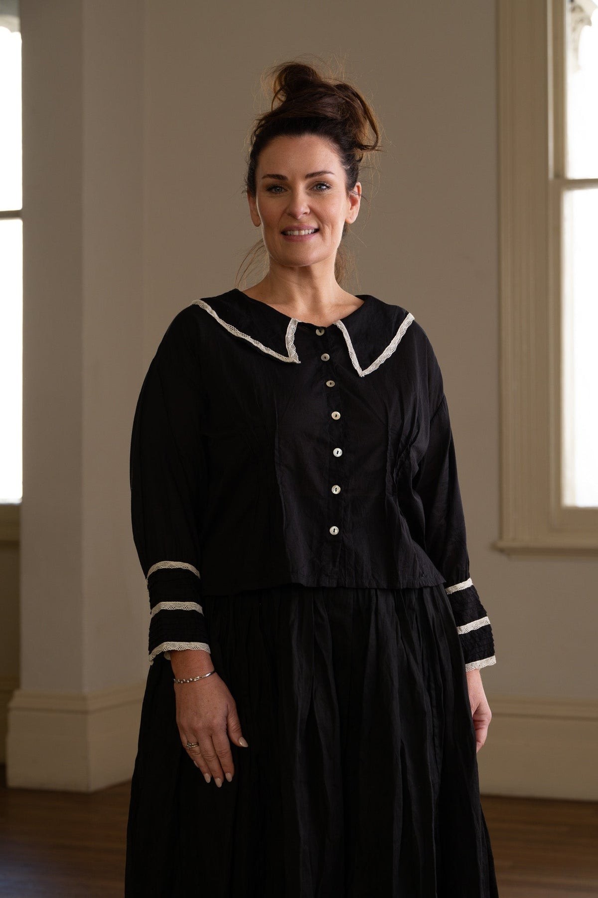 Wednesday Shirt - Cotton & Lace